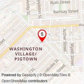 Mom's Place & Package Goods on West Cross Street, Baltimore Maryland - location map