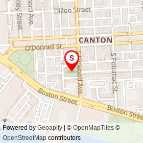 Canton Square on , Baltimore Maryland - location map