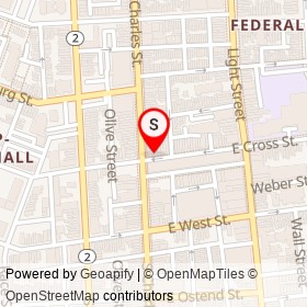 MaGerk's on South Charles Street, Baltimore Maryland - location map
