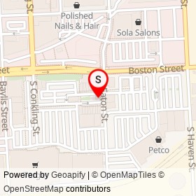 Rita's Italian Ice on Boston Street, Baltimore Maryland - location map