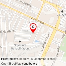 Ledo Pizza on East Fort Avenue, Baltimore Maryland - location map