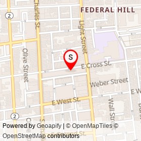 Ono Poké on South Charles Street, Baltimore Maryland - location map