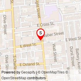City Nails & Spa on Light Street, Baltimore Maryland - location map