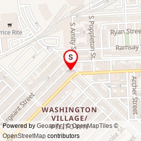 Birdland Mart on Washington Boulevard, Baltimore Maryland - location map