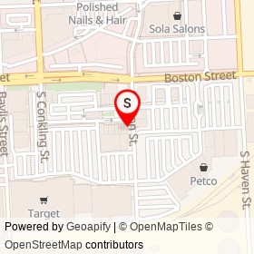 Samos on Boston Street, Baltimore Maryland - location map