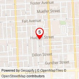 Cardinal Tavern on South Clinton Street, Baltimore Maryland - location map