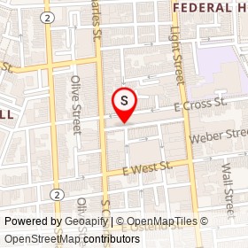 Pizza di Joey on South Charles Street, Baltimore Maryland - location map