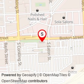Mission BBQ on Boston Street, Baltimore Maryland - location map