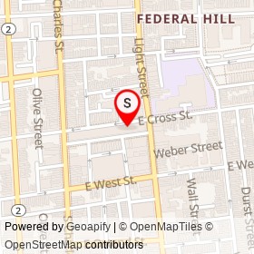 Gangster Vegan on South Charles Street, Baltimore Maryland - location map