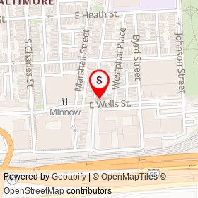 Hersh's Pizza on Light Street, Baltimore Maryland - location map