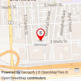 Minnow on East Wells Street, Baltimore Maryland - location map