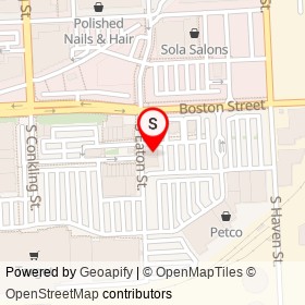 Unos on Boston Street, Baltimore Maryland - location map