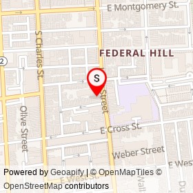 Maria D's on Light Street, Baltimore Maryland - location map