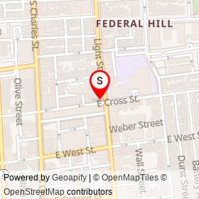 Bank of America on Light Street, Baltimore Maryland - location map
