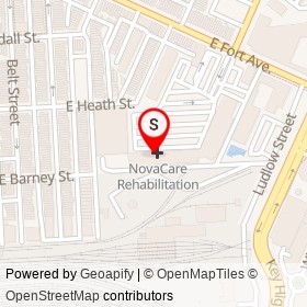 RadioShack on East Fort Avenue, Baltimore Maryland - location map