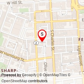 Firestone on West Henrietta Street, Baltimore Maryland - location map