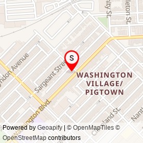 Nick's Sub Shop on Washington Boulevard, Baltimore Maryland - location map