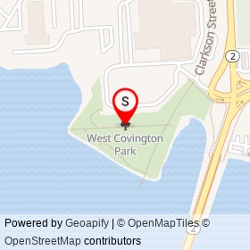 West Covington Park on , Baltimore Maryland - location map