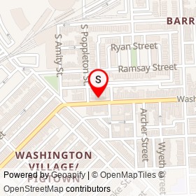 Suspended Brewery on Washington Boulevard, Baltimore Maryland - location map