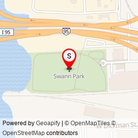 Swann Park on , Baltimore Maryland - location map