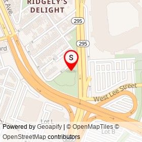 Conway Street Park on , Baltimore Maryland - location map