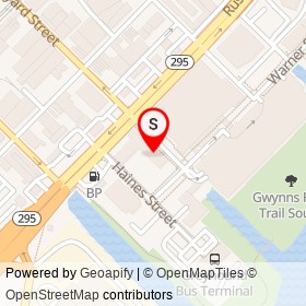 Holiday Inn Express on Russell Street, Baltimore Maryland - location map