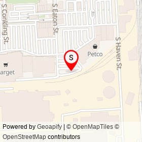 Tesla Supercharger on South Eaton Street, Baltimore Maryland - location map