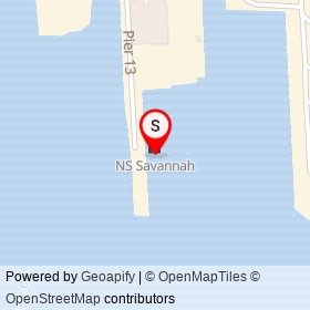 NS Savannah on Pier 13, Baltimore Maryland - location map
