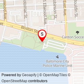 Canton Waterfront Park on , Baltimore Maryland - location map