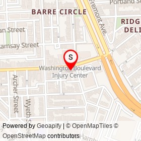 2 Chic Boutique on Washington Boulevard, Baltimore Maryland - location map