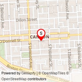 El Buffalo on O'Donnell Street, Baltimore Maryland - location map