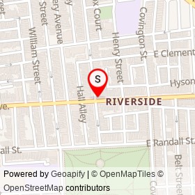 Clip Art Hair Design on East Fort Avenue, Baltimore Maryland - location map