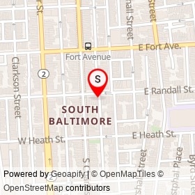 SoBo Market on East Randall Street, Baltimore Maryland - location map