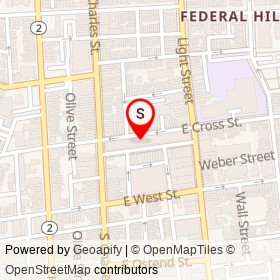 Taco Love Grill on South Charles Street, Baltimore Maryland - location map