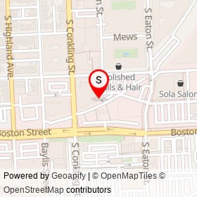 PNC Bank on Boston Street, Baltimore Maryland - location map