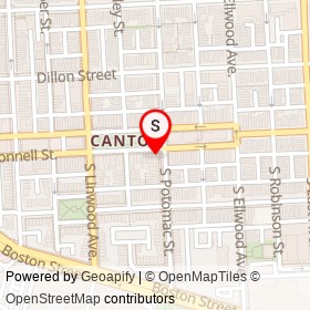 Canton Nails on O'Donnell Street, Baltimore Maryland - location map