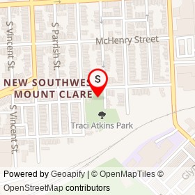 No Name Provided on South Norris Street, Baltimore Maryland - location map