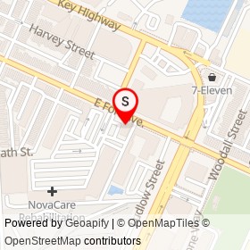 Chipotle on East Fort Avenue, Baltimore Maryland - location map