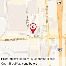 Taco Bell on Boston Street, Baltimore Maryland - location map