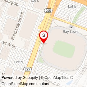 No Name Provided on Russell Street Service Drive, Baltimore Maryland - location map