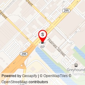 BP on Russell Street, Baltimore Maryland - location map