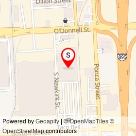 BJ's Wholesale Club on O'Donnell Street, Baltimore Maryland - location map