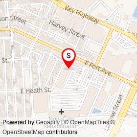 Usha Salon on East Fort Avenue, Baltimore Maryland - location map