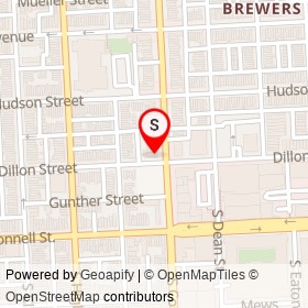 Blue Hill Tavern on South Conkling Street, Baltimore Maryland - location map