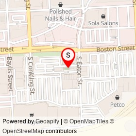 The Shops at Canton Crossing on , Baltimore Maryland - location map