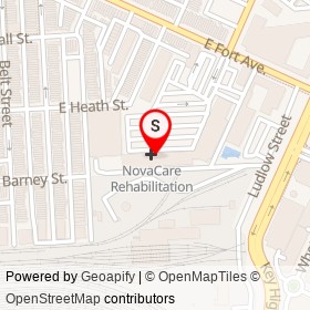 GNC on East Fort Avenue, Baltimore Maryland - location map