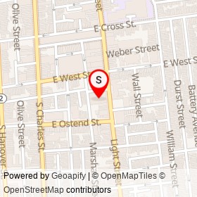 Ace Hardware on Light Street, Baltimore Maryland - location map