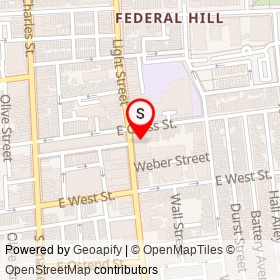 7-Eleven on Light Street, Baltimore Maryland - location map