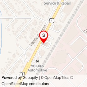 USFuel on Southwestern Boulevard, Arbutus Maryland - location map