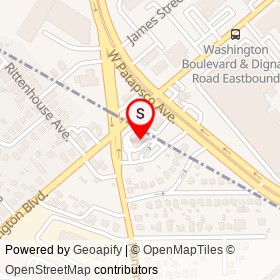 McDonald's on Washington Boulevard, Lansdowne Maryland - location map